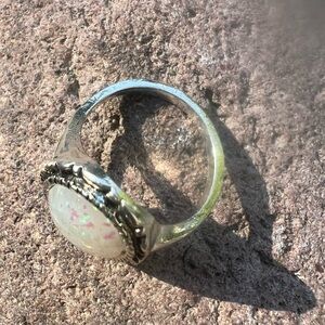 💍 Vintage opalite Silver Ring